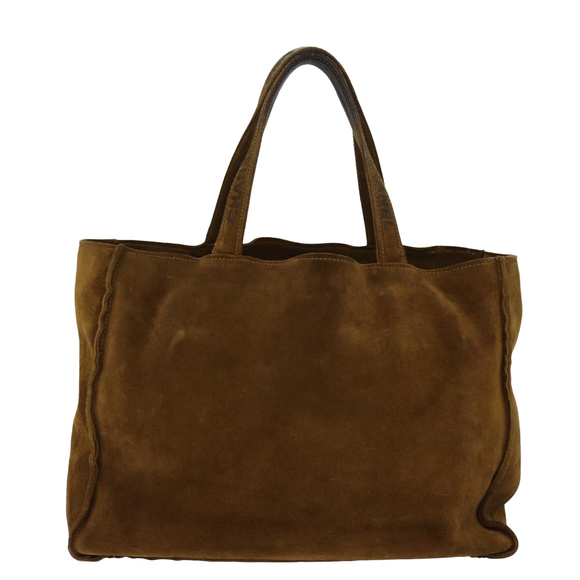 CHANEL Tote Bag Suede Brown CC Auth bs14773 - Picture 2 of 16
